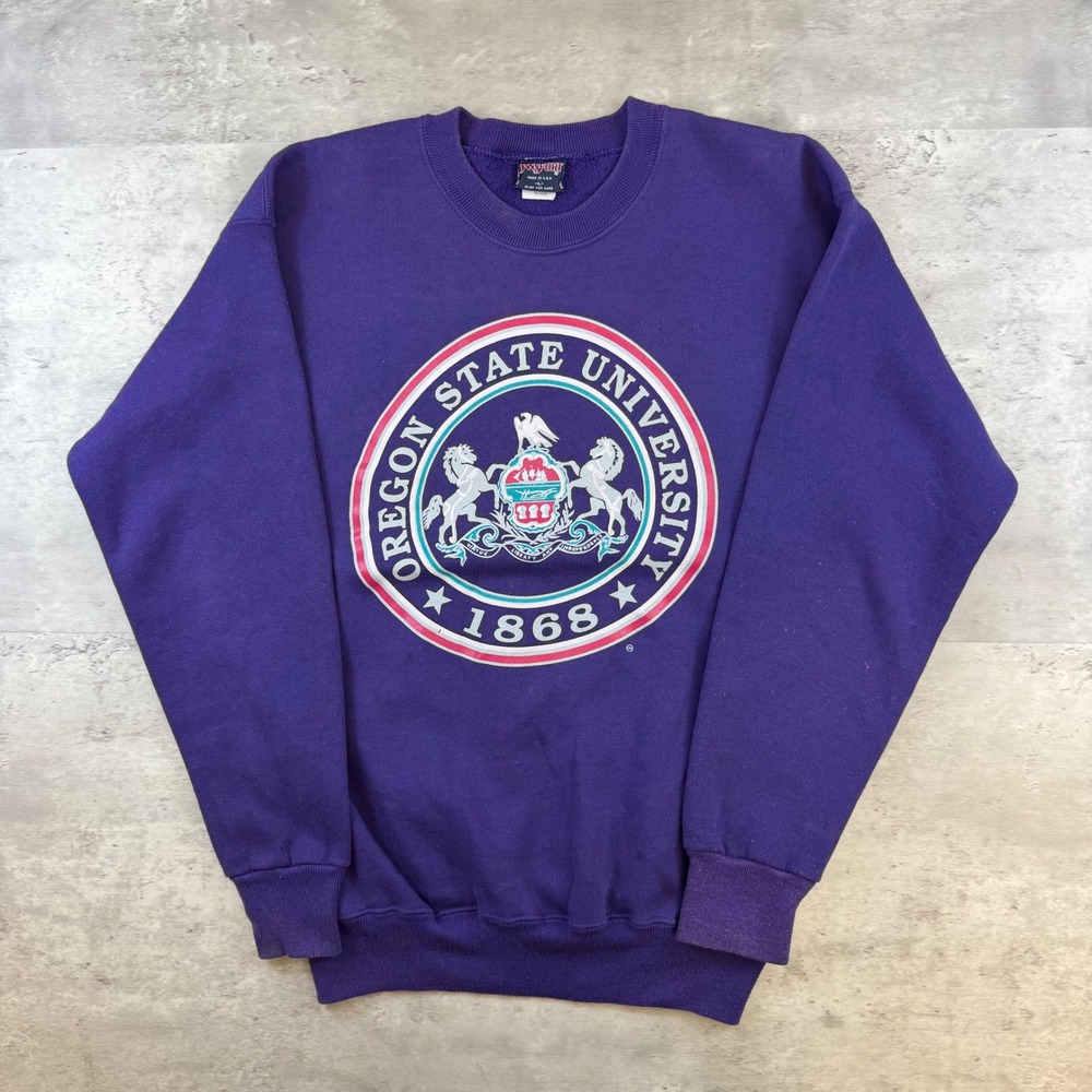 Vintage JanSport Oregon State University Sweatshirt Purple Mens L Made in USA